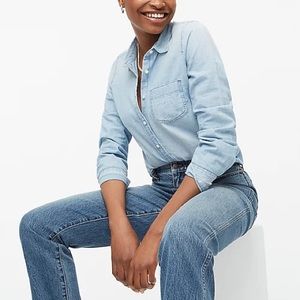 J Crew Chambray Button Up Shirt